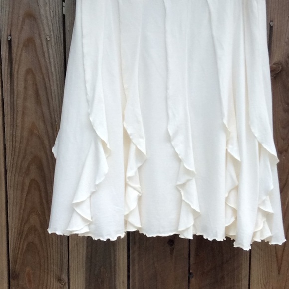 Emanuel Ungaro M-L off-white silk/cotton skirt - Picture 3 of 6